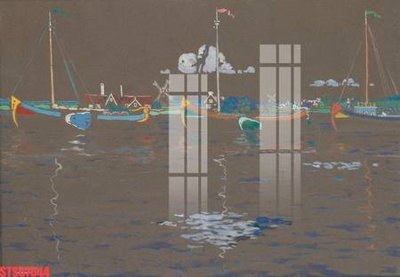 File in trần Tranh sơn dầu phương tây tổng hợp STS67644 (bản gốc) bầu trời