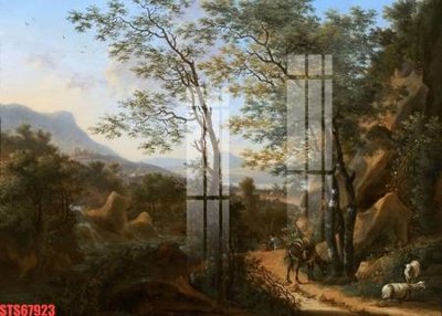 File in trần Tranh sơn dầu phương tây tổng hợp STS67923 (bản gốc) đại dương