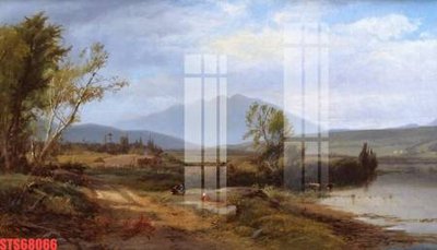 File tranh gốc in trần nhà Tranh sơn dầu phương tây tổng hợp STS68066 3D