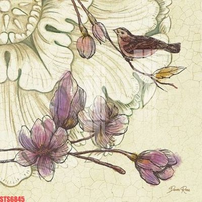 File in lụa Tranh sơn dầu phương tây tổng hợp STS6845 (hoa văn) Tranh sơn dầu phương tây tổng hợp STS6845