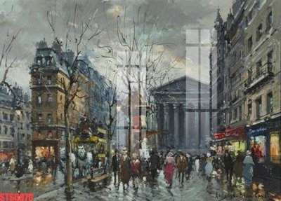 File tranh PSD Tranh sơn dầu phương tây tổng hợp STS6870 chất lượng cao