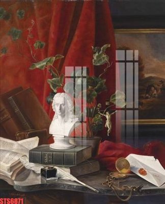 File gốc Tranh sơn dầu phương tây tổng hợp STS6871 (vector) cho in ấn