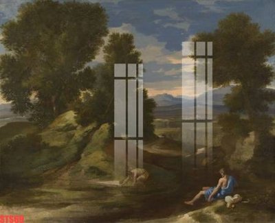 File gốc Tranh sơn dầu phương tây tổng hợp STS69 (in lụa) tranh phong thủy