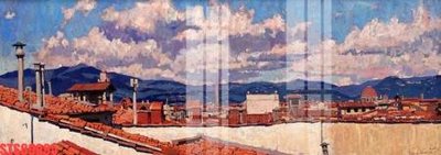 Tải file Tranh sơn dầu phương tây tổng hợp STS69095 (gốc) làm file in ấn