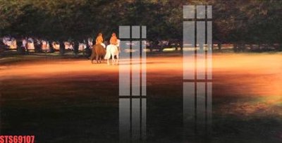 Download file Tranh sơn dầu phương tây tổng hợp STS69107 (gốc) in mica đèn LED