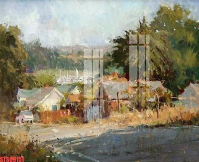 File tranh Tranh sơn dầu phương tây tổng hợp STS69151 (gốc) chủ đề thành phố