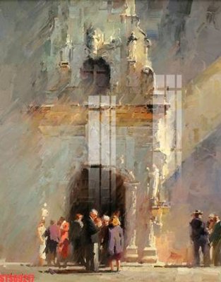 Tải file Tranh sơn dầu phương tây tổng hợp STS69217 (gốc) chủ đề hoa sen