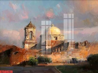 File tranh Tranh sơn dầu phương tây tổng hợp STS69220 (ảnh gốc) độ nét vượt trội