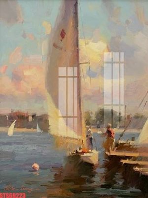 File in trần Tranh sơn dầu phương tây tổng hợp STS69223 (bản gốc) phong cảnh