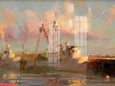 Download file Tranh sơn dầu phương tây tổng hợp STS69236 (gốc) in mica cao cấp