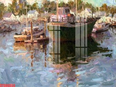 Ảnh gốc Tranh sơn dầu phương tây tổng hợp STS69353 (độ nét cao) in mica