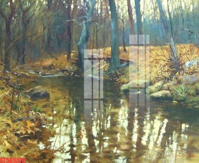 File gốc Tranh sơn dầu phương tây tổng hợp STS69379 (in mica) làm bảng hiệu