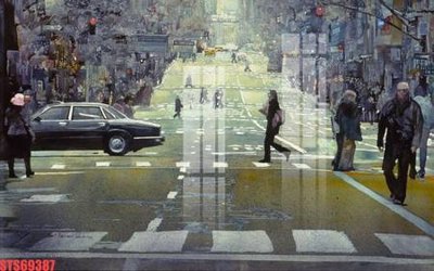 File ảnh Tranh sơn dầu phương tây tổng hợp STS69387 (gốc) in PP, decal