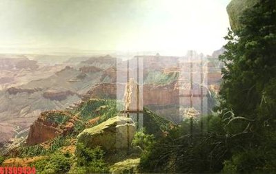 File in trần Tranh sơn dầu phương tây tổng hợp STS69434 (bản gốc) bầu trời