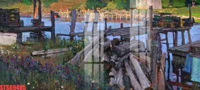 Download file gốc Tranh sơn dầu phương tây tổng hợp STS69485 (in lụa) cao cấp