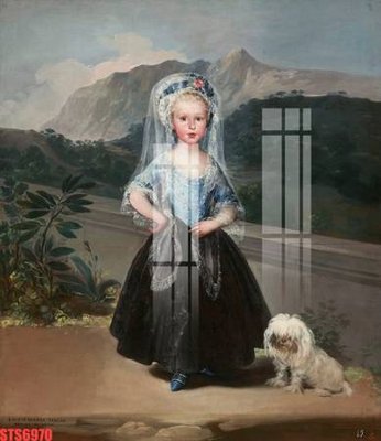 Ảnh gốc Tranh sơn dầu phương tây tổng hợp STS6970 (nét căng) in mica