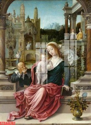 Chi tiết file ảnh Tranh sơn dầu phương tây tổng hợp STS69797 sắc nét