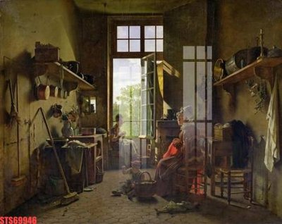 File tranh Tranh sơn dầu phương tây tổng hợp STS69946 (ảnh gốc) cho in ấn kỹ thuật số