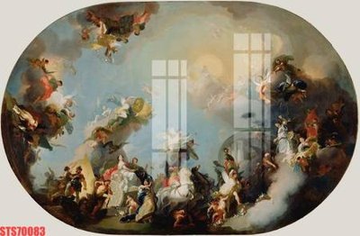 Download file Tranh sơn dầu phương tây tổng hợp STS70083 (chất lượng in ấn)