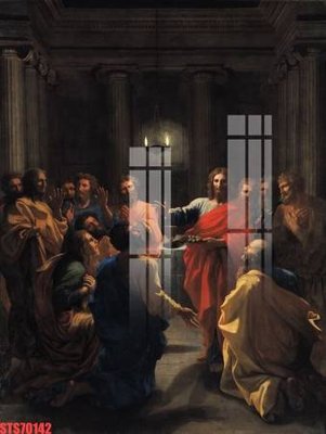 File gốc Tranh sơn dầu phương tây tổng hợp STS70142 (in lụa) tranh thuận buồm