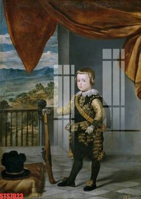 File tranh Tranh sơn dầu phương tây tổng hợp STS7023 (gốc) in vải canvas