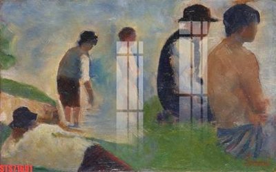 File in mica Tranh sơn dầu phương tây tổng hợp STS71691 (bản gốc) siêu trong