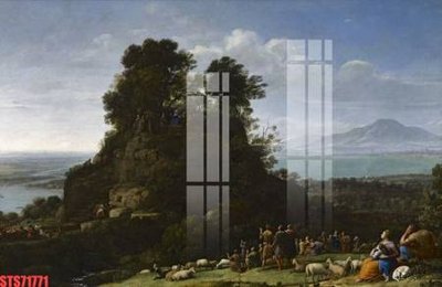 File tranh gốc in trần nhà Tranh sơn dầu phương tây tổng hợp STS71771 3D