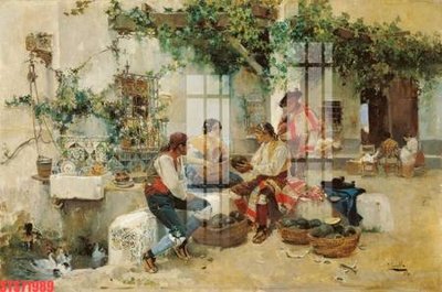 File gốc Tranh sơn dầu phương tây tổng hợp STS71989 (cho in ấn) độc quyền