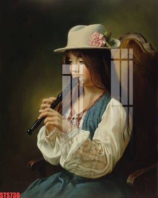 File tranh in trần 3D Tranh sơn dầu phương tây tổng hợp STS730 (ảnh gốc)