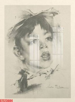 Hình ảnh file gốc in lụa Tranh sơn dầu phương tây tổng hợp STS73604