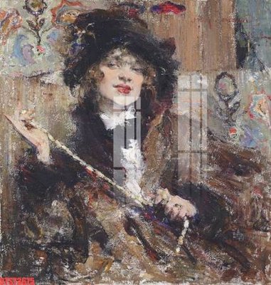 Download file Tranh sơn dầu phương tây tổng hợp STS73675 (chất lượng in ấn)