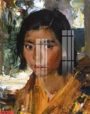 File in ấn Tranh sơn dầu phương tây tổng hợp STS73700 (bản gốc) cao cấp