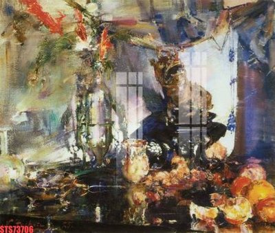 File gốc Tranh sơn dầu phương tây tổng hợp STS73706 (in lụa) tranh phong thủy