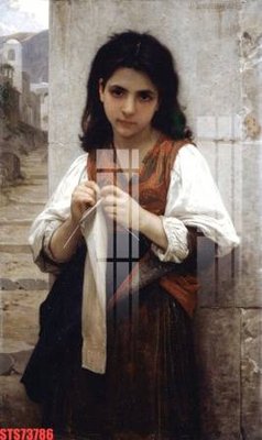 File in lụa Tranh sơn dầu phương tây tổng hợp STS73786 (tân cổ điển) Tranh sơn dầu phương tây tổng hợp STS73786