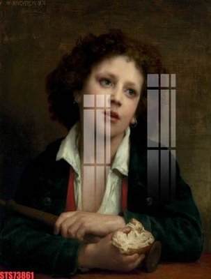 File gốc Tranh sơn dầu phương tây tổng hợp STS73861 (in mica) cắt laser