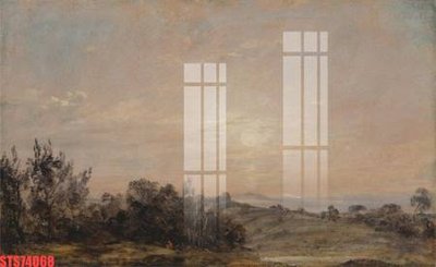 Ảnh gốc file in lụa Tranh sơn dầu phương tây tổng hợp STS74068 chi tiết