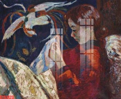 File in trần Tranh sơn dầu phương tây tổng hợp STS7423 (bản gốc) 5D