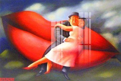 Download file gốc Tranh sơn dầu phương tây tổng hợp STS74241 (in lụa) hoa lá