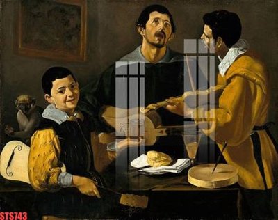 Hình ảnh file gốc in trần nhà Tranh sơn dầu phương tây tổng hợp STS743