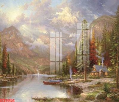 File gốc Tranh sơn dầu phương tây tổng hợp STS74454 (in tráng gương) sang trọng