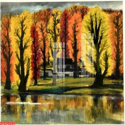 Ảnh gốc Tranh sơn dầu phương tây tổng hợp STS74551 (nét căng) in mica