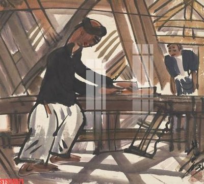 File tranh gốc in trần nhà Tranh sơn dầu phương tây tổng hợp STS74571 3D