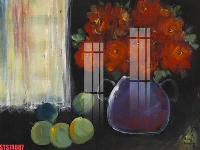 Tải file Tranh sơn dầu phương tây tổng hợp STS74687 (gốc) in tranh tráng gương