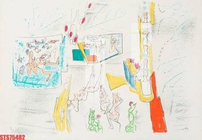 File PSD Tranh sơn dầu phương tây tổng hợp STS75482 (bản gốc) cho nhà in