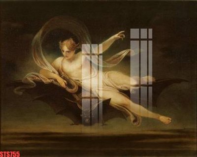 File in trần Tranh sơn dầu phương tây tổng hợp STS755 (bản gốc) hoa văn