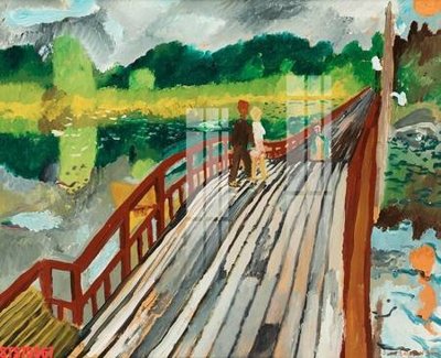 File gốc Tranh sơn dầu phương tây tổng hợp STS75567 (in tráng gương) ốp tường