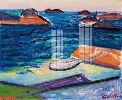 File gốc Tranh sơn dầu phương tây tổng hợp STS75584 (in lụa) trang trí tường