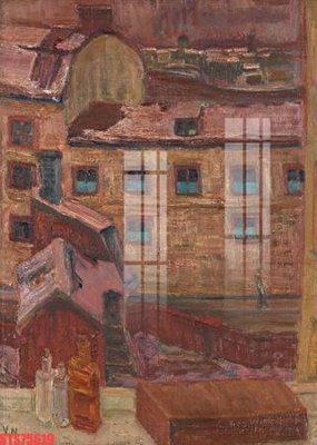 Tải file Tranh sơn dầu phương tây tổng hợp STS75619 (gốc) chủ đề hoa sen