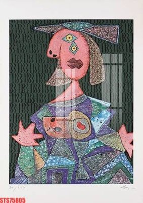 File tranh gốc Tranh sơn dầu phương tây tổng hợp STS75805 chủ đề hiện đại