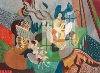 File tranh Tranh sơn dầu phương tây tổng hợp STS75981 (ảnh gốc) cho in ấn kỹ thuật số